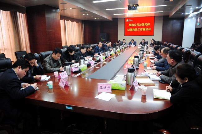 集团公司召开加强党的纪律教育工作座谈会