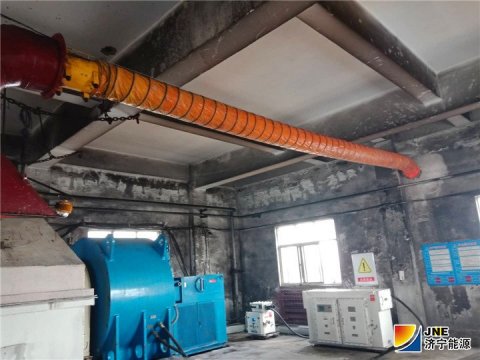 朱家峁煤矿为原煤仓加装“吸尘器”除尘效果好