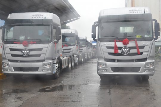 花园煤矿首批国六标准煤炭运输车实现迭代升级