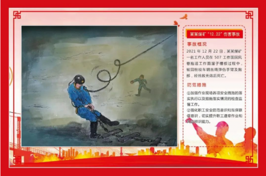 金桥煤矿顺利完成辖区煤矿“事故警示牌板”绘编设计工作